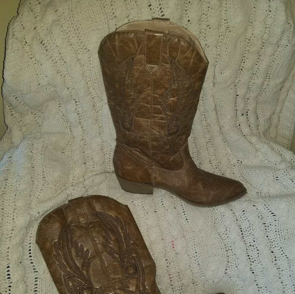 Tan, Coconuts Cowboy, Western boots